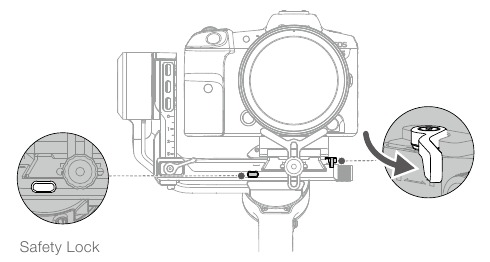 dji - RS 3 - Conecte la cámara al gimbal - Paso 2 Conecte la cámara al gimbal - Paso 2