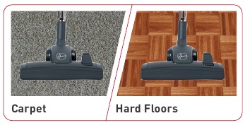 Hoover - paws & claws - Uso del cepillo combinado para suelos Uso del cepillo combinado para suelos