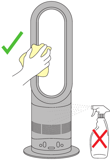 Dyson - AM04 - Limpieza del producto Limpieza del producto