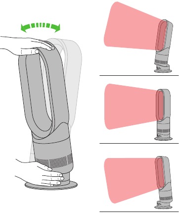 Dyson - AM04 - Inclinación de la unidad Inclinación de la unidad