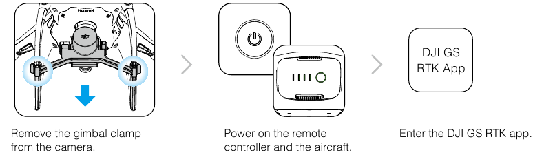dji - PHANTOM 4 RTK - Preparar el despegue - Paso 1 Preparar el despegue - Paso 1