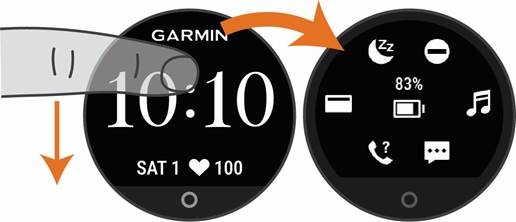 Garmin - Lily 2 - Ver los widgets y los menús - Paso 2 Ver los widgets y los menús - Paso 2