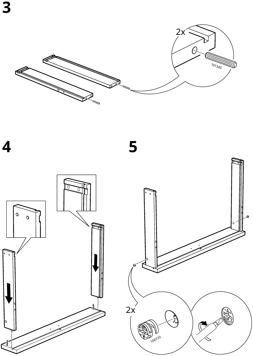 IKEA - VADHOLMA - Montaje del cajón - Paso 2 Montaje del cajón - Paso 2