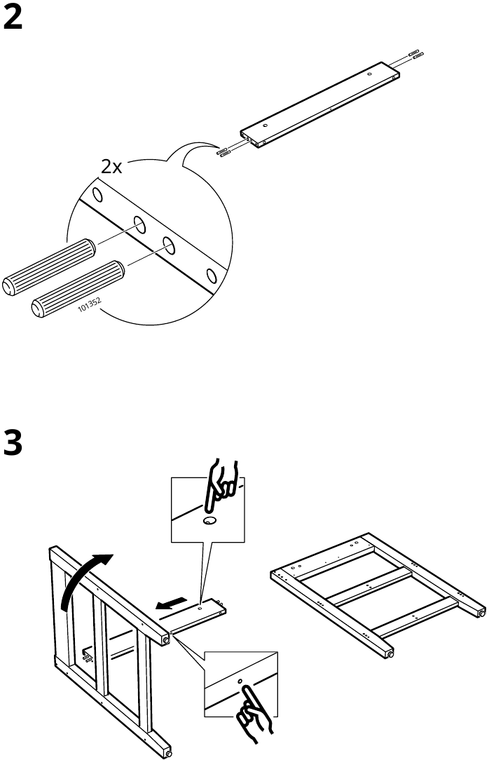 IKEA - VADHOLMA - Montaje del producto - Paso 2 Montaje del producto - Paso 2