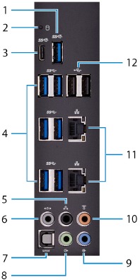 Dell - Alienware Area-51 R7 - Vistas del producto - Panel posterior Vistas del producto - Panel posterior