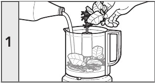 KitchenAid - KFC0516 - USO DEL DEPÓSITO PARA ROCEAR Y EL PICO VERTEDOR - Paso 1 USO DEL DEPÓSITO PARA ROCEAR Y EL PICO VERTEDOR - Paso 1