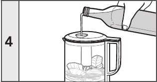 KitchenAid - KFC0516 - USO DEL DEPÓSITO PARA ROCEAR Y EL PICO VERTEDOR - Paso 4 USO DEL DEPÓSITO PARA ROCEAR Y EL PICO VERTEDOR - Paso 4