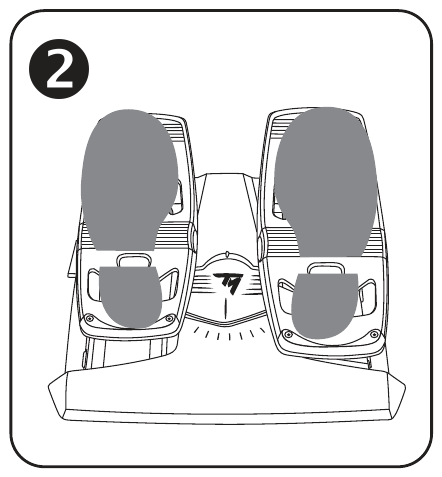 Thrustmaster - TFRP - REPOSATALONES EXTRAÍBLES - Ejemplo 1 REPOSATALONES EXTRAÍBLES - Ejemplo 1