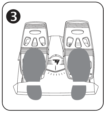 Thrustmaster - TFRP - REPOSATALONES EXTRAÍBLES - Ejemplo 2 REPOSATALONES EXTRAÍBLES - Ejemplo 2