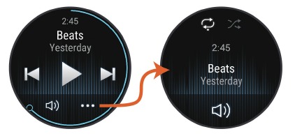 Garmin - VIVOACTIVE 5 - Controles de reproducción de música Controles de reproducción de música