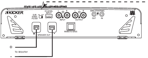 Kicker - KX - Diagrama de sistema del amplificador mono KX1 - Parte 2 Diagrama de sistema del amplificador mono KX1 - Parte 2