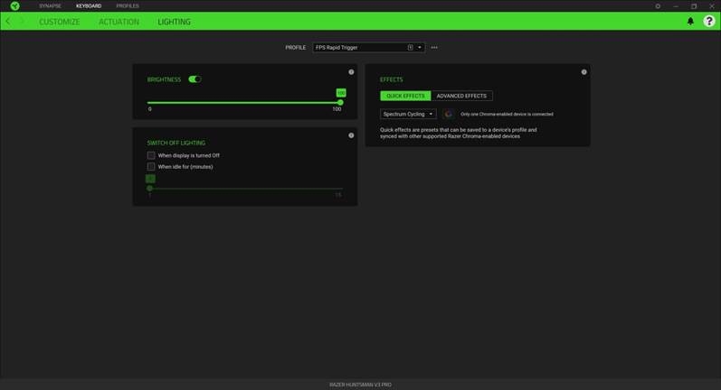 Razer - HUNTSMAN V3 PRO - Lighting Iluminación