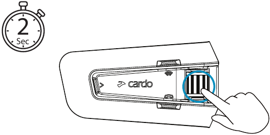 Cardo - PACKTALK EDGE - Intercomunicador DMC - Silenciar/Activar grupo Intercomunicador DMC - Silenciar/Activar grupo