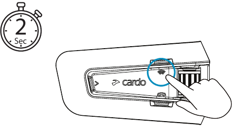 Cardo - PACKTALK EDGE - Compartir música - Iniciar/Detener compartición Compartir música - Iniciar/Detener compartición