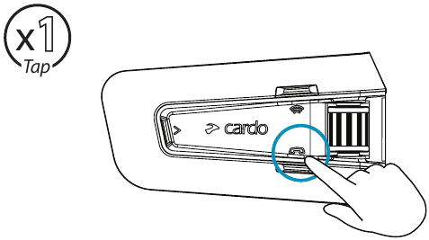 Cardo - PACKTALK EDGE - Llamada telefónica - Responder a una llamada Llamada telefónica - Responder a una llamada