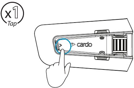 Cardo - PACKTALK EDGE - Radio - Detener un escaneo Radio - Detener un escaneo