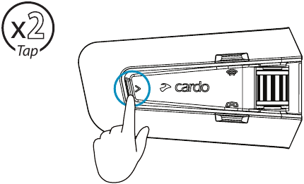 Cardo - PACKTALK EDGE - Radio - Encender la radio Radio - Encender la radio