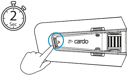 Cardo - PACKTALK EDGE - Cambiar de fuente - De música a radio Cambiar de fuente - De música a radio