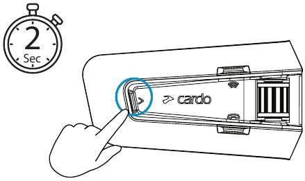 Cardo - PACKTALK EDGE - Cambiar de fuente - De radio a música Cambiar de fuente - De radio a música