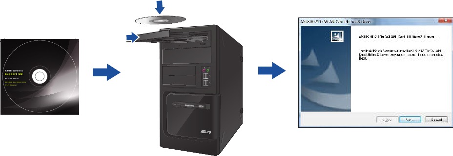 Asus - PCE-AX3000 - Configuración de una red doméstica - Paso 2 Configuración de una red doméstica - Paso 2