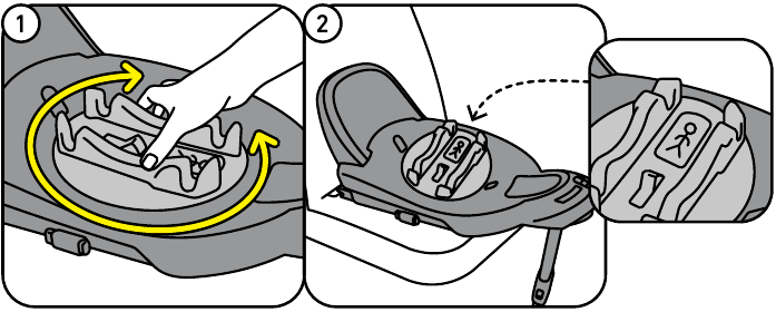 BESAFE - Go Beyond - Instalación del asiento en la Beyond Base - Paso 1 Instalación del asiento en la Beyond Base - Paso 1