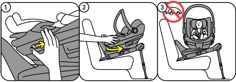 BESAFE - Go Beyond - Girar el asiento - Paso 1 Girar el asiento - Paso 1