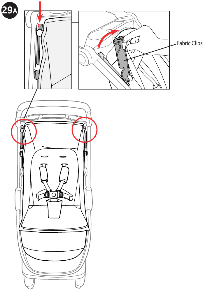 Chicco - BRAVO PRIMO - Cómo quitar el asiento - Paso 1 Cómo quitar el asiento - Paso 1