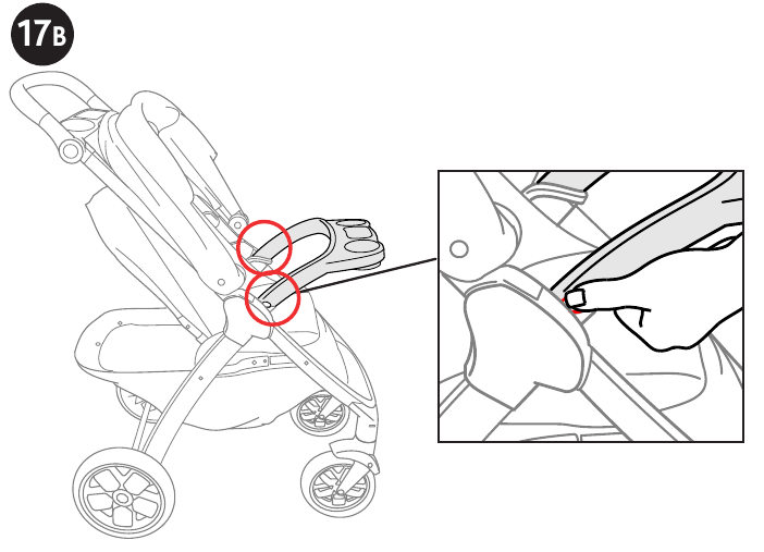 Chicco - BRAVO PRIMO - Cómo usar el adaptador de bandeja/asiento de coche infantil - Paso 2 Cómo usar el adaptador de bandeja/asiento de coche infantil - Paso 2