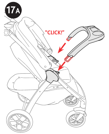Chicco - BRAVO PRIMO - Cómo usar el adaptador de bandeja/asiento de coche infantil - Paso 1 Cómo usar el adaptador de bandeja/asiento de coche infantil - Paso 1