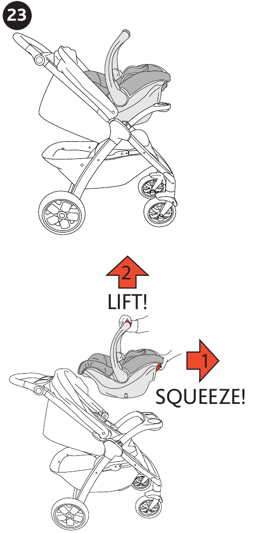 Chicco - BRAVO PRIMO - Uso con un asiento de coche infantil Chicco - Paso 2 Uso con un asiento de coche infantil Chicco - Paso 2