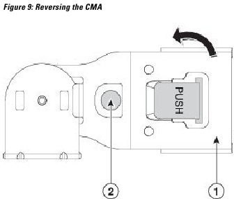 Cisco - 8540 - Inversión del brazo de gestión de cables Inversión del brazo de gestión de cables