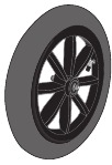 Conjunto de rueda delantera