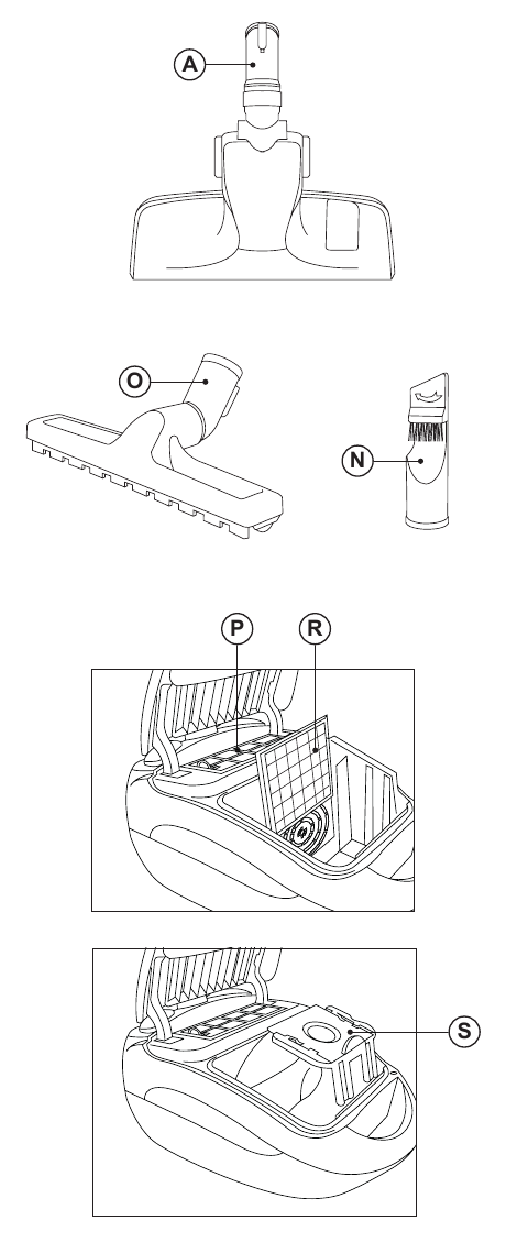 Black & Decker - BXVMB700E - DESCRIPTION - Part 1 DESCRIPCIÓN - Parte 1