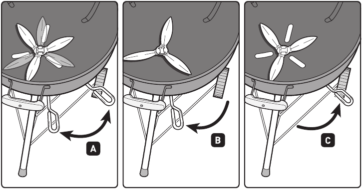 Weber - ORIGINAL KETTLE 57879 - COMPROBACIÓN Y LIMPIEZA DEL RECOGEDOR DE CENIZAS COMPROBACIÓN Y LIMPIEZA DEL RECOGEDOR DE CENIZAS
