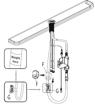 Kraus - Bolden KSF-1610 - Fijación del conjunto del grifo Fijación del conjunto del grifo