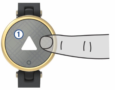 Garmin - LILY - Turning On and Off the Device Encendido y apagado del dispositivo