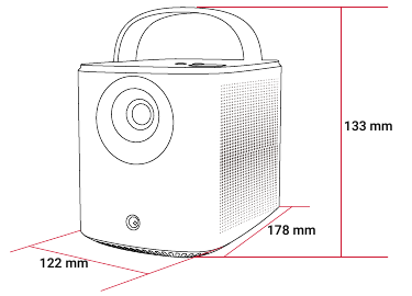 Anker - Nebula Mars 3 Air - Dimensiones Dimensiones