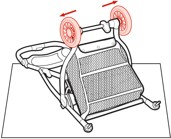Graco - GoMax - Montaje - Ruedas traseras - Paso 2 Montaje - Ruedas traseras - Paso 2