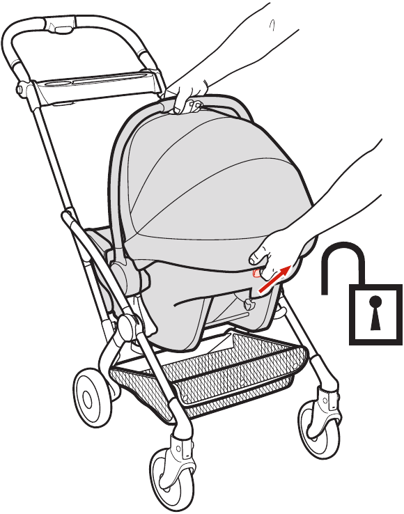 Graco - GoMax - Uso - Para retirar la silla de coche para bebés Graco® - Paso 1 Uso - Para retirar la silla de coche para bebés Graco® - Paso 1