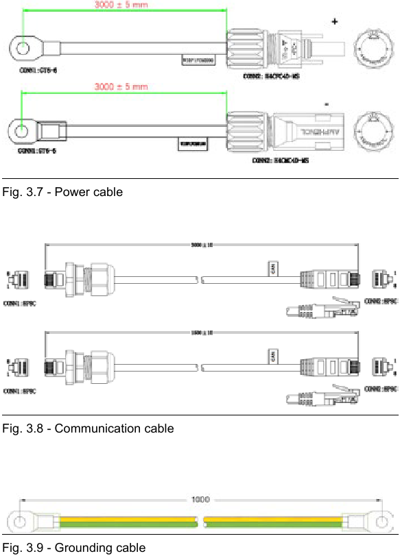 PYLONTECH - Force-H1 V2 - Conexión de cables - Paso 2 - Cables Conexión de cables - Paso 2 - Cables