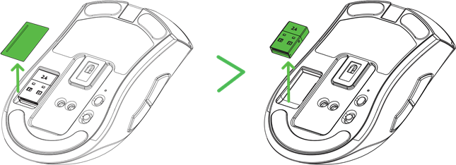 Razer - DEATHADDER V2 PRO - CONECTAR EL RATÓN - Paso 1 CONECTAR EL RATÓN - Paso 1