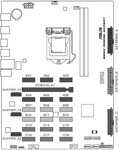 Asus - B250 MINING EXPERT - Introducción del producto - Ranuras de expansión Introducción del producto - Ranuras de expansión