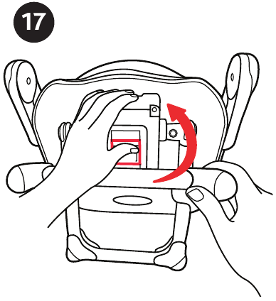 Chicco - Pocket Snack - Cierre y transporte del asiento elevador - Paso 4 Cierre y transporte del asiento elevador - Paso 4