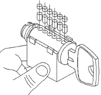 Cargar tapón del cilindro