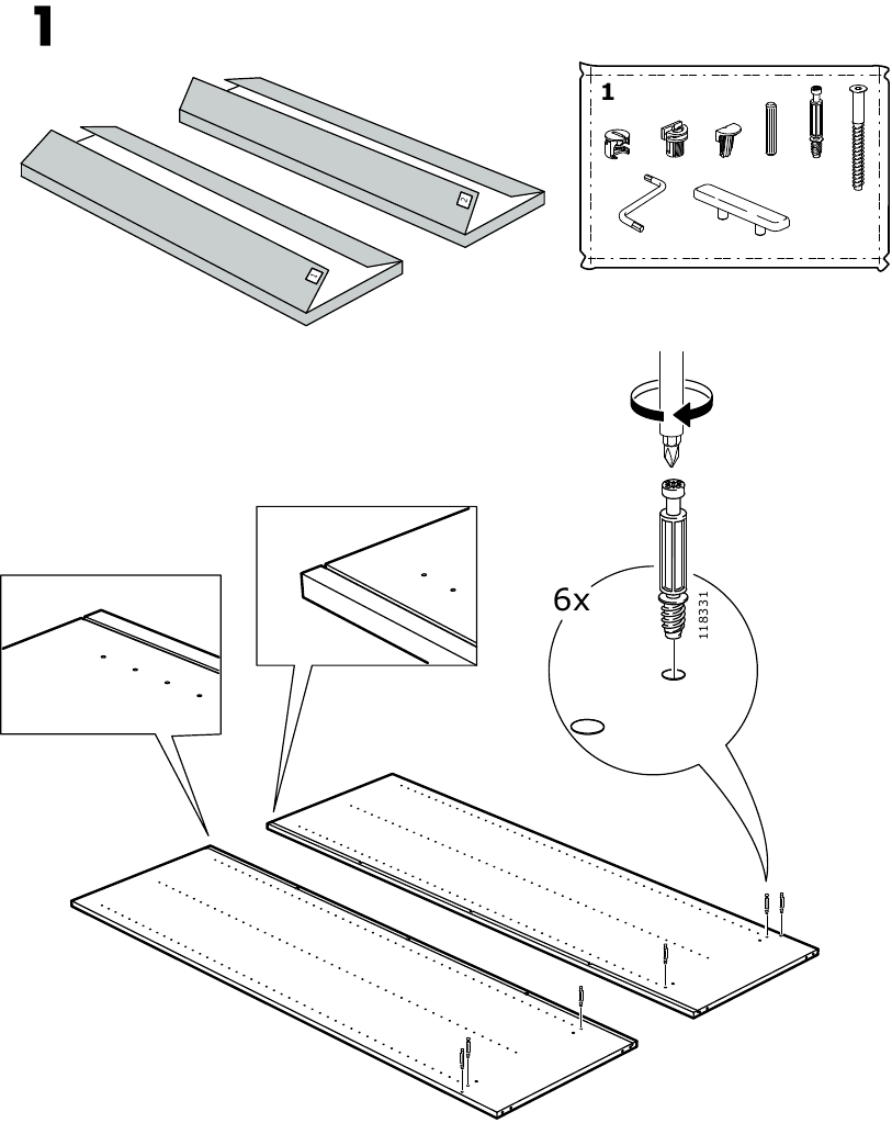 IKEA - SOLGUL - Montaje - Paso 1 Montaje - Paso 1