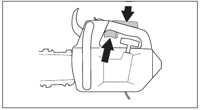 Husqvarna - T435 - Para realizar una comprobación del gatillo del acelerador - Paso 1 Para realizar una comprobación del gatillo del acelerador - Paso 1