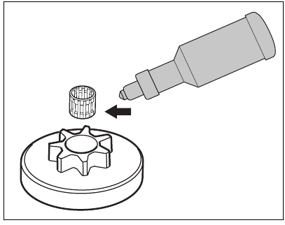 Husqvarna - T435 - Para lubricar el cojinete de agujas Para lubricar el cojinete de agujas