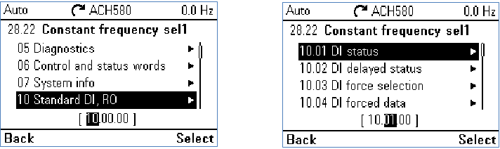 ABB - Serie 580 - Programación para la función DI invertida - Paso 2 Programación para la función DI invertida - Paso 2