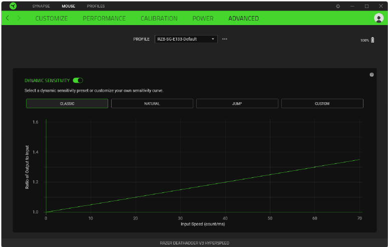 Razer - DEATHADDER V3 HYPERSPEED - PESTAÑA RATÓN - Avanzado PESTAÑA RATÓN - Avanzado
