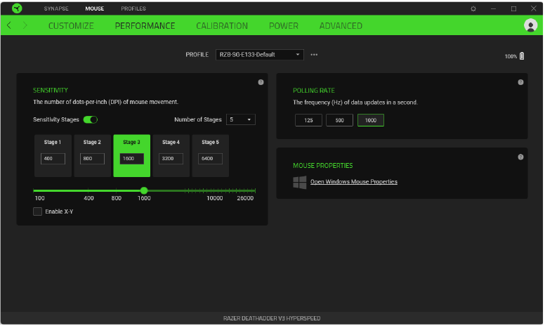 Razer - DEATHADDER V3 HYPERSPEED - PESTAÑA RATÓN - Rendimiento PESTAÑA RATÓN - Rendimiento